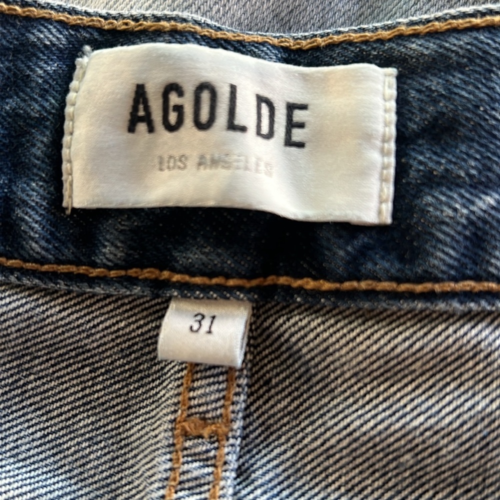 Agolde Valeria Jean in Temor Light Wash Drop Crotch Baggy Jean Oversized… - Picture 9 of 12
